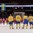 MINSK, BELARUS - MAY 13: Team Sweden enjoy their national anthem after defeating Team Norway 2-1 during preliminary round action at the 2014 IIHF Ice Hockey World Championship. (Photo by Richard Wolowicz/HHOF-IIHF Images)


